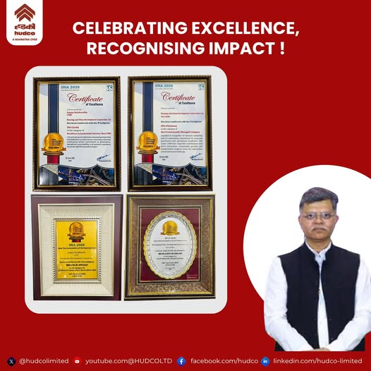 HUDCO receives IINA 2026 – ISDA Infracon National Awards